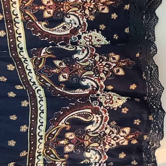 NWT Bluenotes cold shoulder bohemian top - Picture 5 of 7